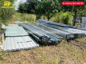 Giao 6 tấn thép hộp và 1000m tôn cho công trình tại Bà Rịa - Vũng Tàu
