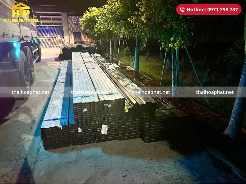 Giao 15 tấn thép ống và thép hộp cho công trình tại Tây Ninh