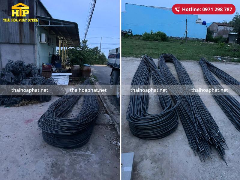 Giao 12 tấn thép xây dựng cho công trình tại Long An
