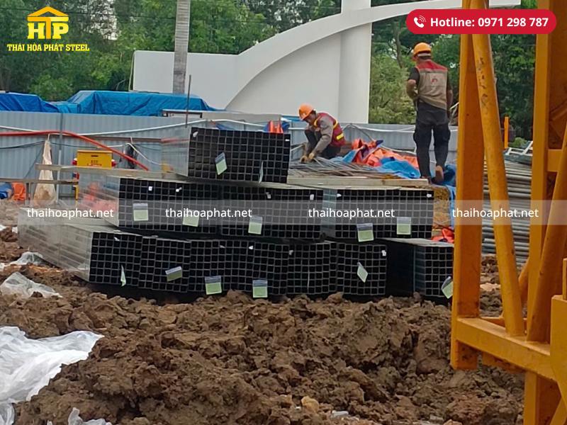 Giao 15 tấn thép hộp mạ kẽm cho công trình tại Cần Giờ, Thành phố Hồ Chí Minh
