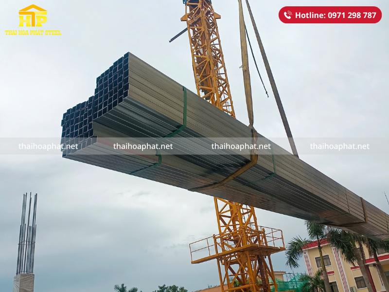 Giao 15 tấn thép hộp mạ kẽm cho công trình tại Cần Giờ, Thành phố Hồ Chí Minh