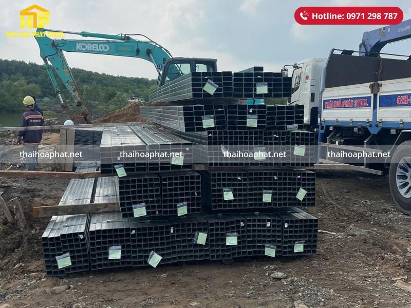 Giao 15 tấn thép hộp cho công trình tại Cần Giờ, Thành phố Hồ Chí Minh