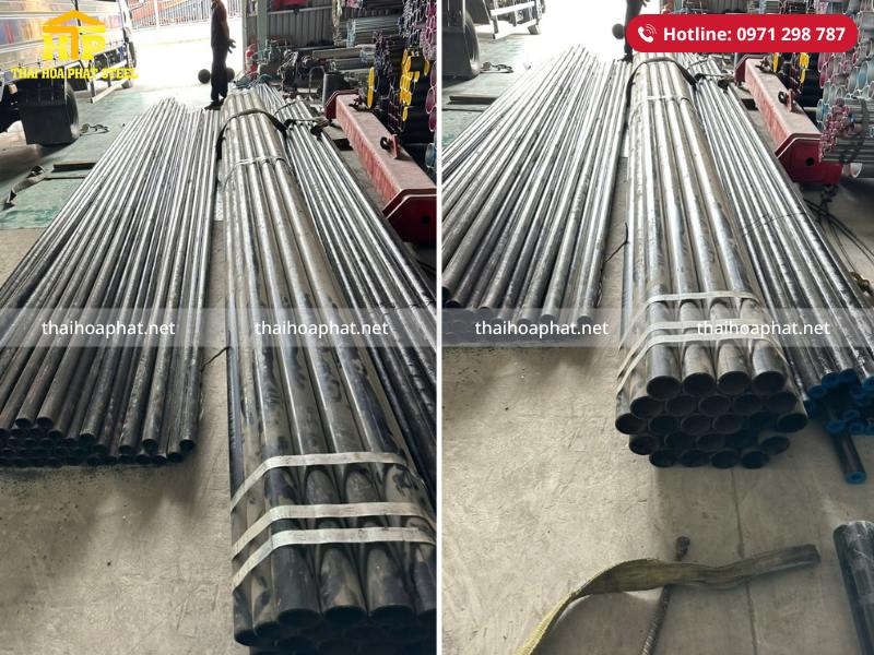 Giao 4 tấn thép ống đúc cho công trình tại Long An