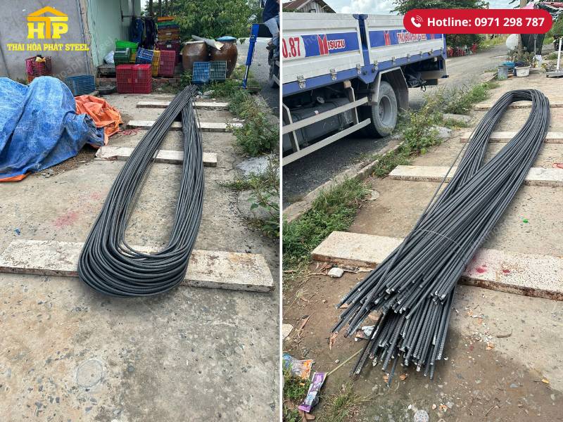Giao 6 tấn sắt xây dựng cho công trình tại Long An