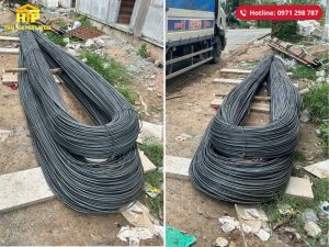 Giao 6 tấn sắt xây dựng cho công trình tại Long An