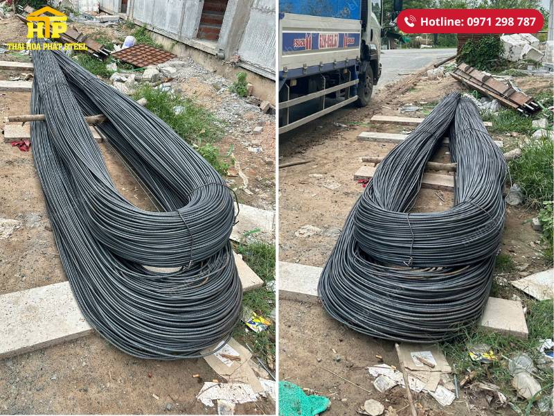Giao 6 tấn sắt xây dựng cho công trình tại Long An