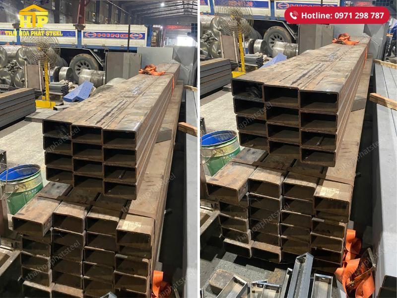 Giao 10 tấn thép hộp và thép hình cho công trình tại Long An
