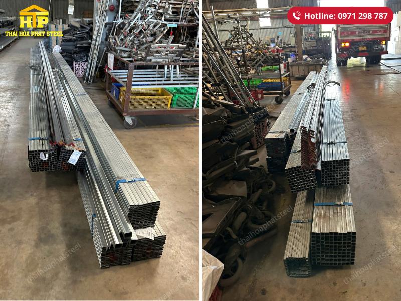 Giao 12 tấn thép tấm và thép hộp mạ kẽm cho công trình tại Nhà Bè, TP.HCM