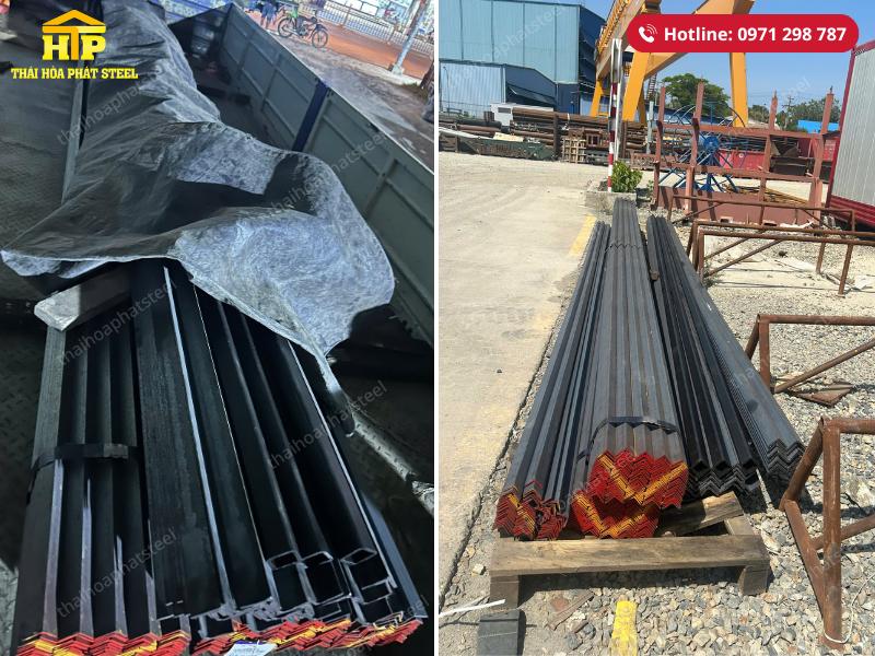 Giao 6 tấn thép hình V cho công trình tại Vũng Tàu