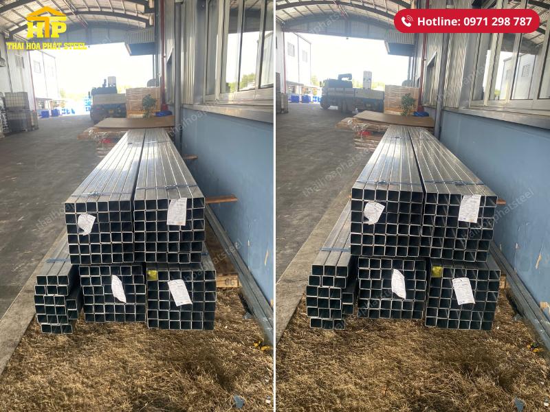 Giao 6 tấn thép hộp mạ kẽm Hoà Phát cho công trình tại Long An